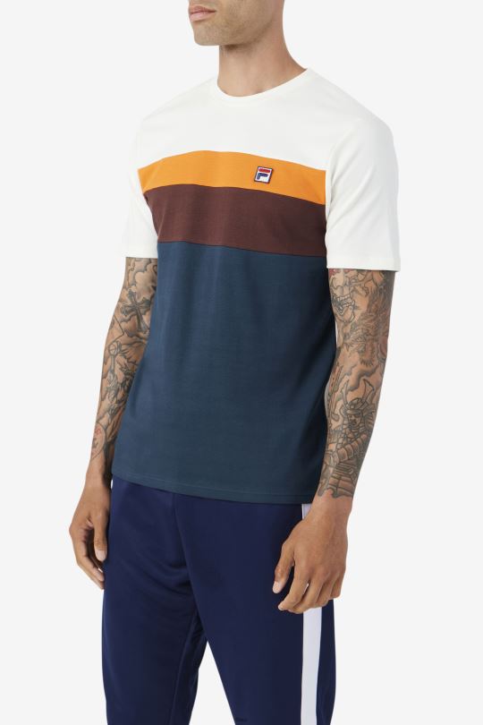 fila leary crew teal/hnědý kámen/pomeranč 0668L259 modrozelený/hnědý kámen/pomeranč FILA