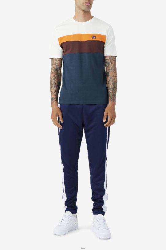 fila leary crew teal/hnědý kámen/pomeranč 0668L259 modrozelený/hnědý kámen/pomeranč FILA