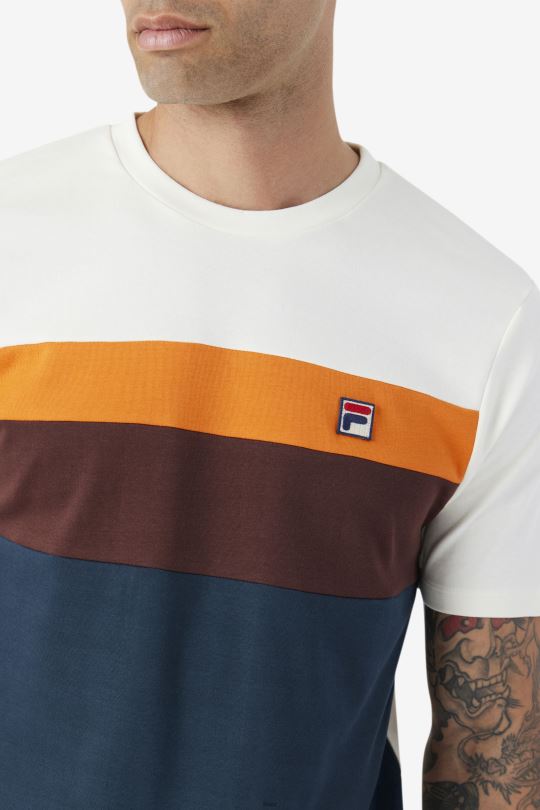 fila leary crew teal/hnědý kámen/pomeranč 0668L259 modrozelený/hnědý kámen/pomeranč FILA