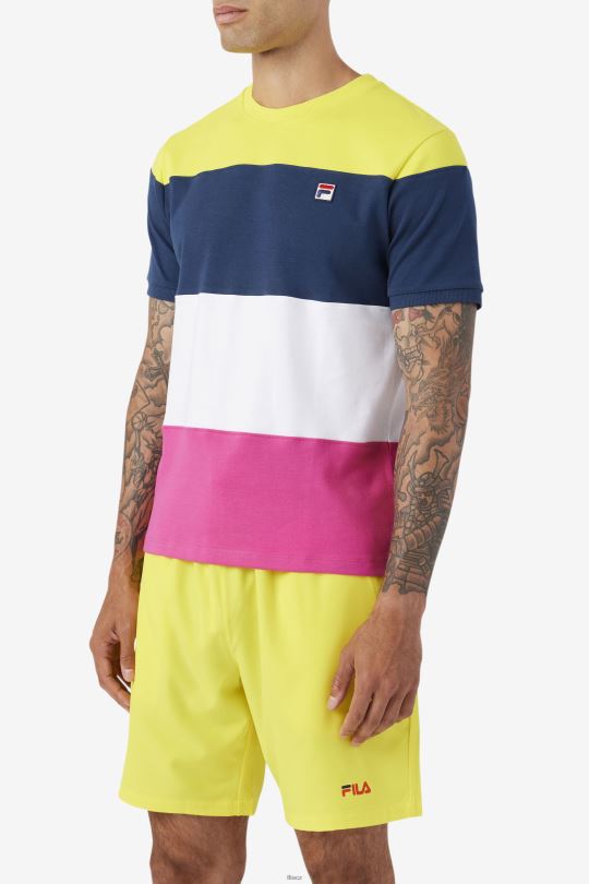 fila námořnická/bílá/žlutá sloužit posádka 0668L322 námořnická/bílá/žlutá FILA