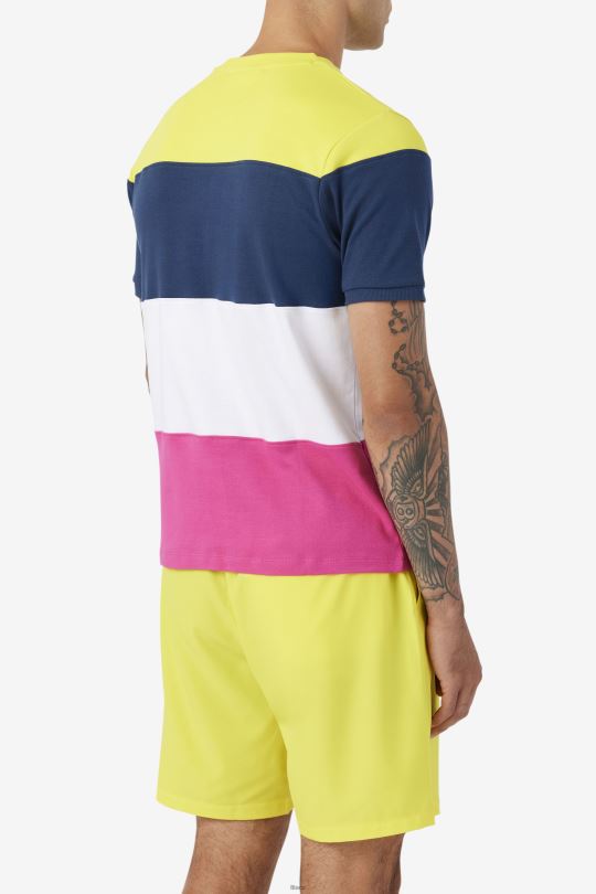 fila námořnická/bílá/žlutá sloužit posádka 0668L322 námořnická/bílá/žlutá FILA