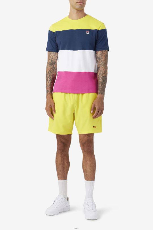 fila námořnická/bílá/žlutá sloužit posádka 0668L322 námořnická/bílá/žlutá FILA