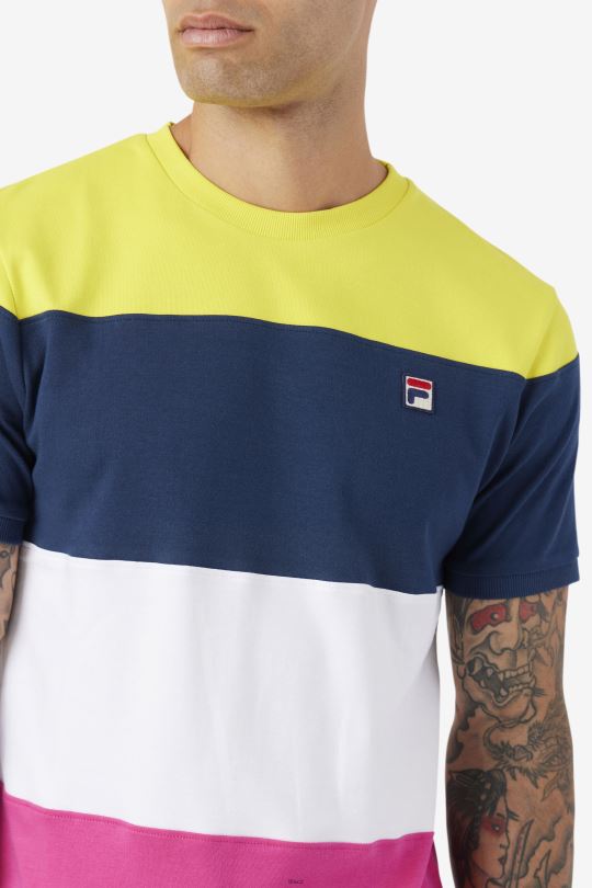 fila námořnická/bílá/žlutá sloužit posádka 0668L322 námořnická/bílá/žlutá FILA