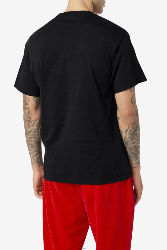fila originální fitness tričko černá/červená/bílá 0668L349 černá/červená/bílá FILA