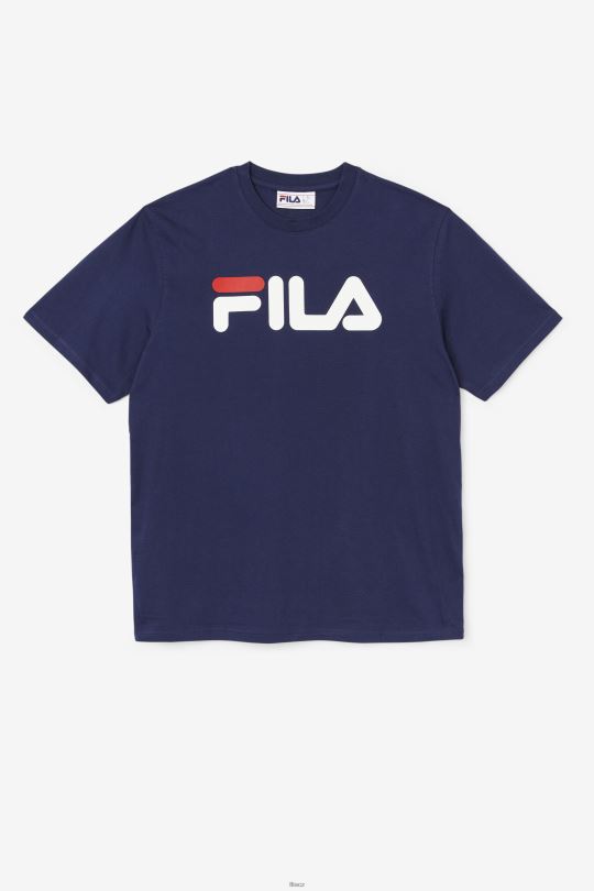fila pánské tričko orel peacoat/bílá/čínská červená 0668L283 peacoat/bílá/čínská červená FILA
