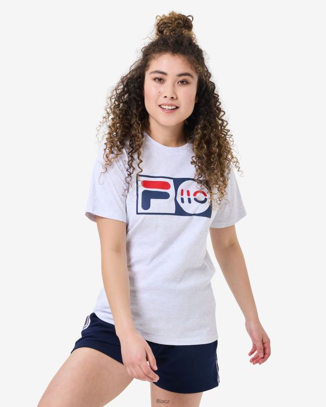 fila světle šedé marle unisex výročí tričko 0668L2572 světle šedá marle FILA