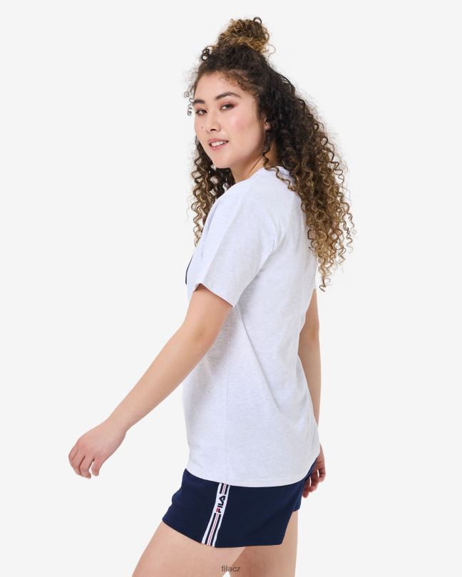 fila světle šedé marle unisex výročí tričko 0668L2572 světle šedá marle FILA