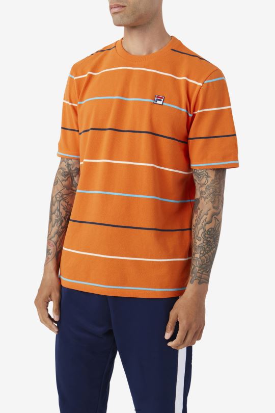 fila thiago crew oranžová/zelenozelená/egret 0668L331 pomeranč/zelenomodrá/egret FILA