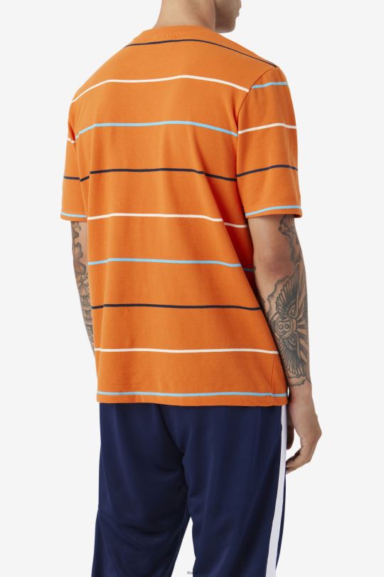 fila thiago crew oranžová/zelenozelená/egret 0668L331 pomeranč/zelenomodrá/egret FILA