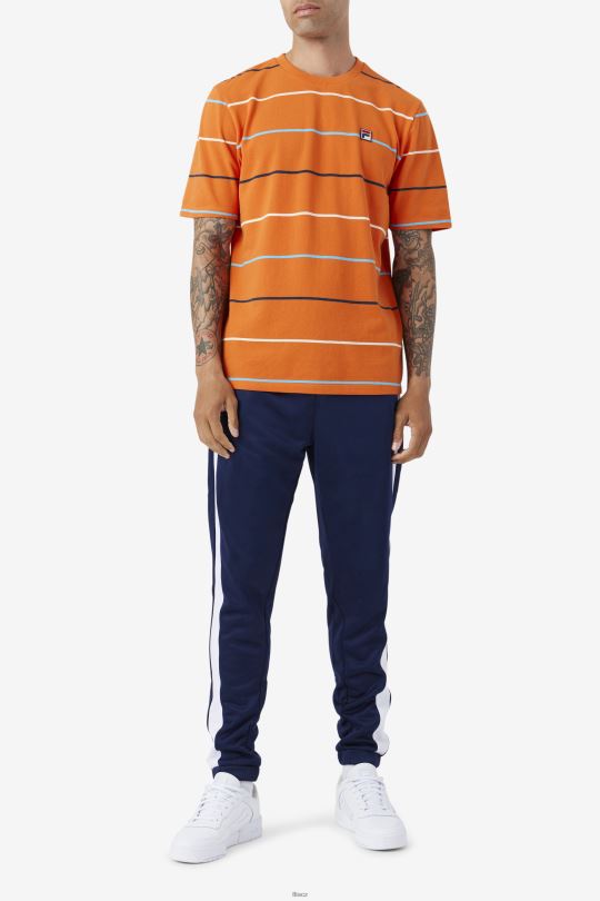 fila thiago crew oranžová/zelenozelená/egret 0668L331 pomeranč/zelenomodrá/egret FILA