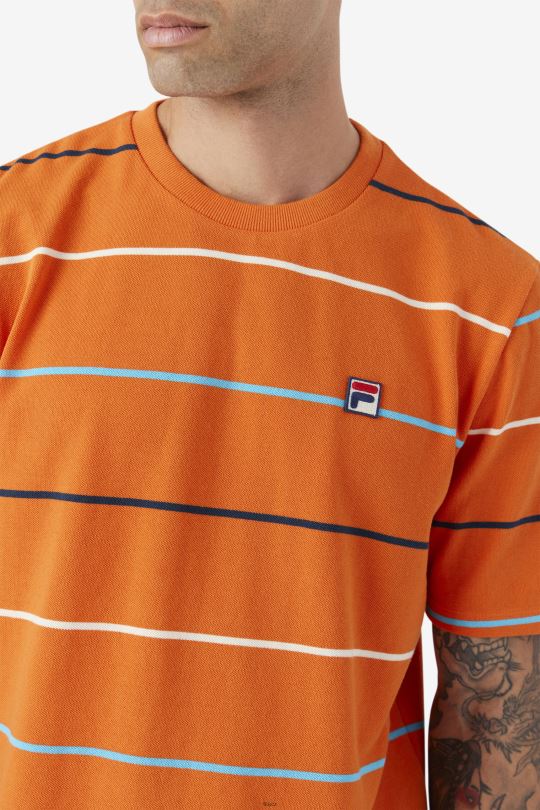 fila thiago crew oranžová/zelenozelená/egret 0668L331 pomeranč/zelenomodrá/egret FILA