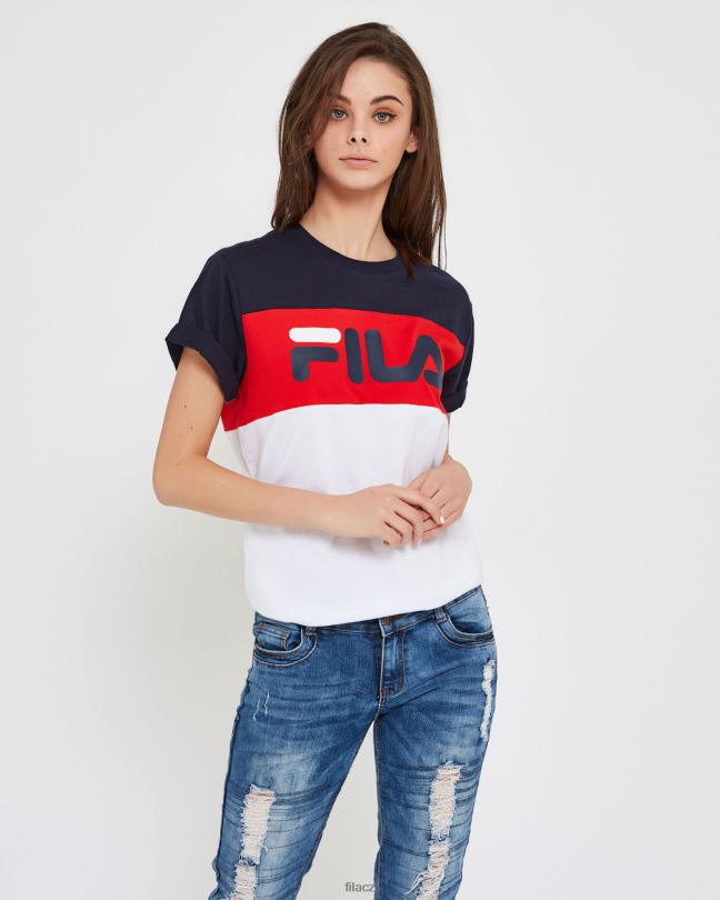fila unisex genoa tričko bílé 0668L2539 bílý FILA