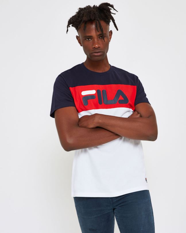 fila unisex genoa tričko bílé 0668L2539 bílý FILA