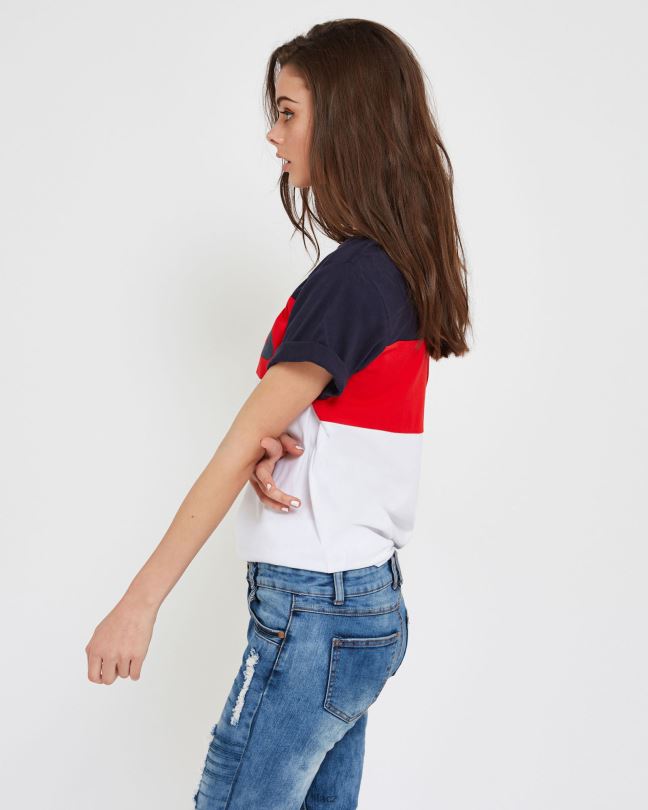 fila unisex genoa tričko bílé 0668L2539 bílý FILA