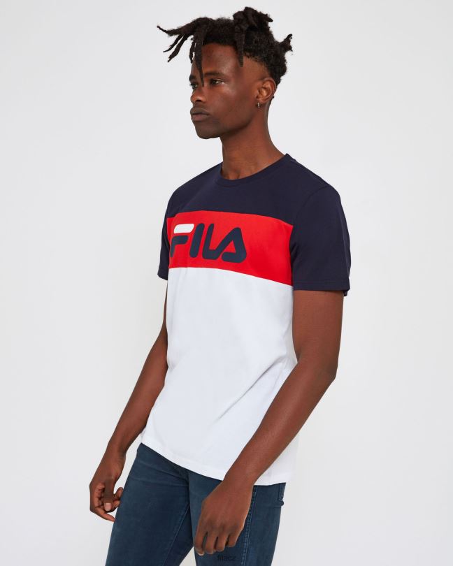 fila unisex genoa tričko bílé 0668L2539 bílý FILA