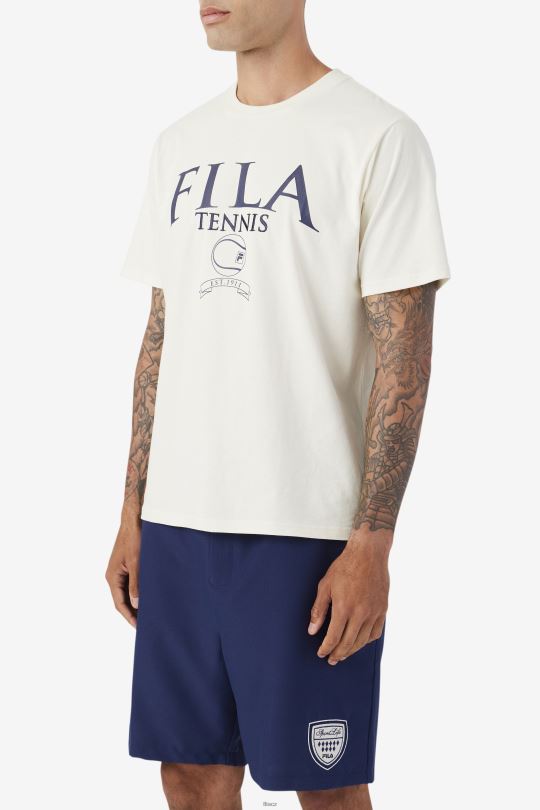 gardénie/navy saran tee fila 0668L342 gardénie/námořnictvo FILA