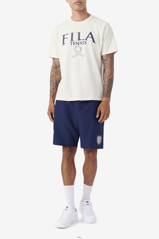 gardénie/navy saran tee fila 0668L342 gardénie/námořnictvo FILA