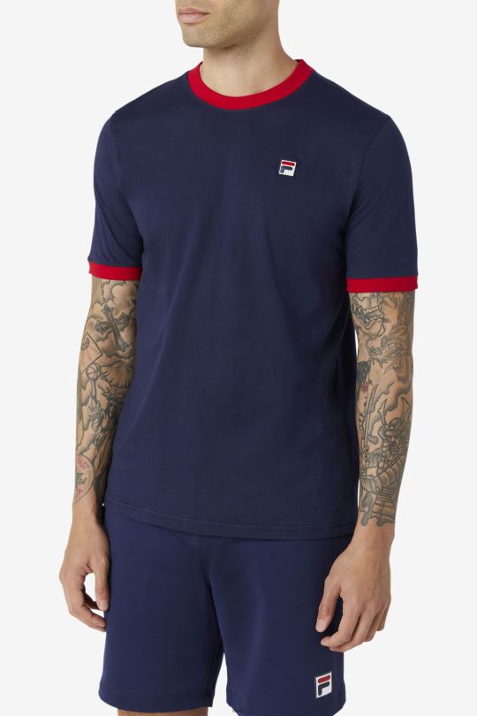 marconi ringer tee peacoat/červená fila 0668L239 peacoat/red FILA