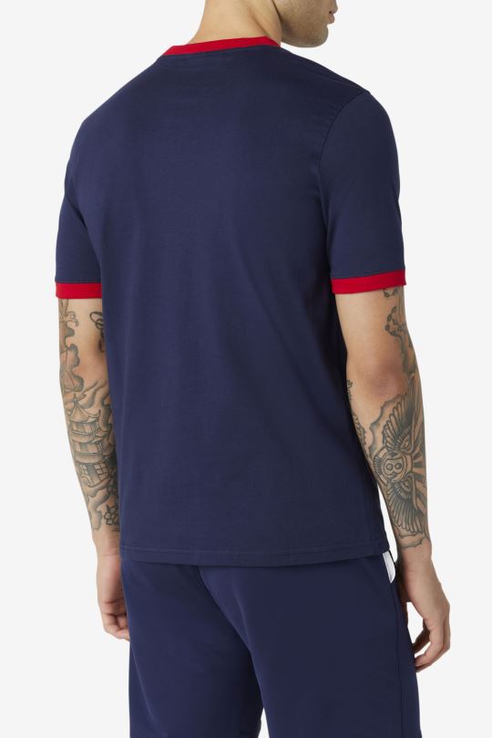 marconi ringer tee peacoat/červená fila 0668L239 peacoat/red FILA