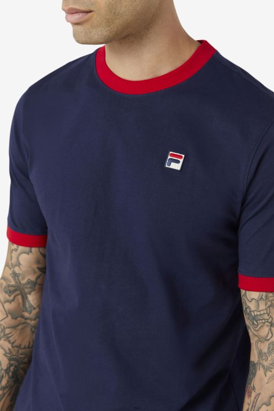 marconi ringer tee peacoat/červená fila 0668L239 peacoat/red FILA