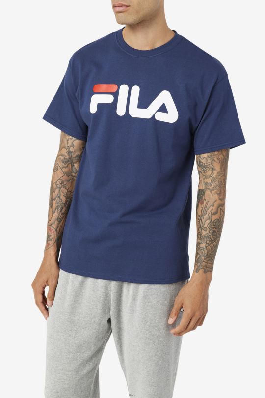 námořnické/bílé/červené pánské tričko fila s logem 0668L270 námořnická/bílá/červená FILA