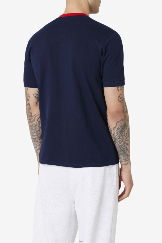 námořnická/červená ralph henley fila 0668L378 námořnická/červená FILA