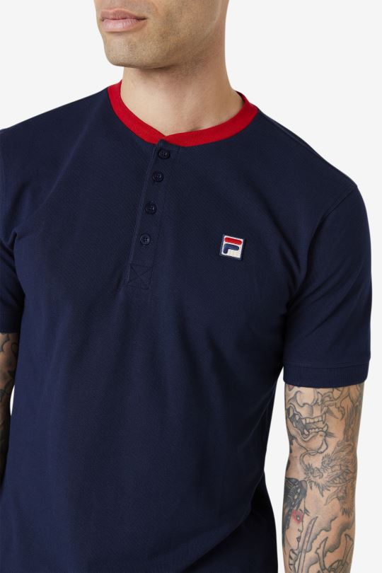 námořnická/červená ralph henley fila 0668L378 námořnická/červená FILA