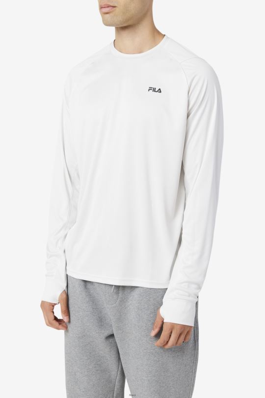 nimbus cloud/black fila jazam long sleeve crew 0668L243 nimbový oblak/černý FILA