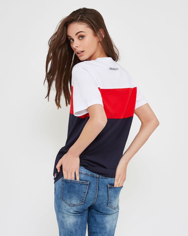 nové unisex triko z námořnické fily genoa 0668L2541 nové námořnictvo FILA