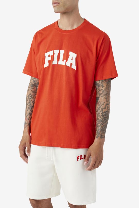 ohnivě červené/bílé cody tričko fila 0668L294 ohnivě červená/bílá FILA
