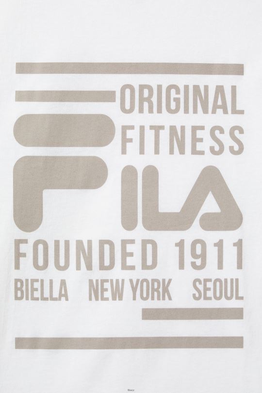 originální fitness tričko fila bílé 0668L350 bílý FILA
