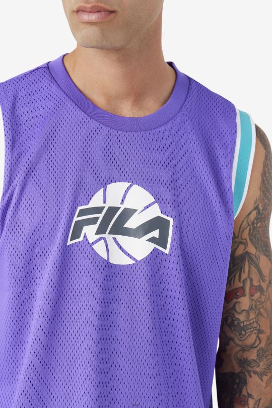 ovi basketbalový dres fialová/keramická/bílá/stínová fila 0668L221 fialová/keramická/bílá/stín FILA