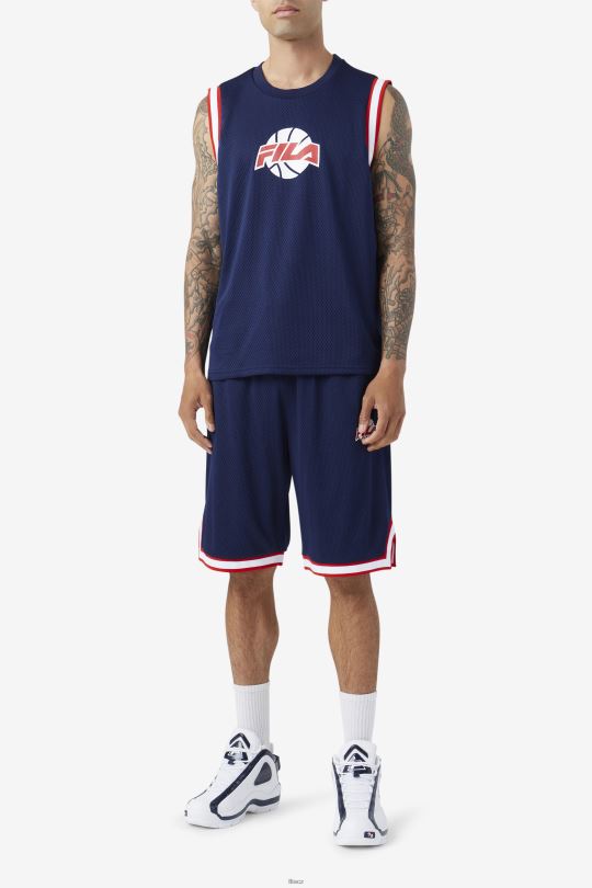 ovi basketbalový dres fila námořnická/červená/bílá 0668L218 námořnická/červená/bílá FILA
