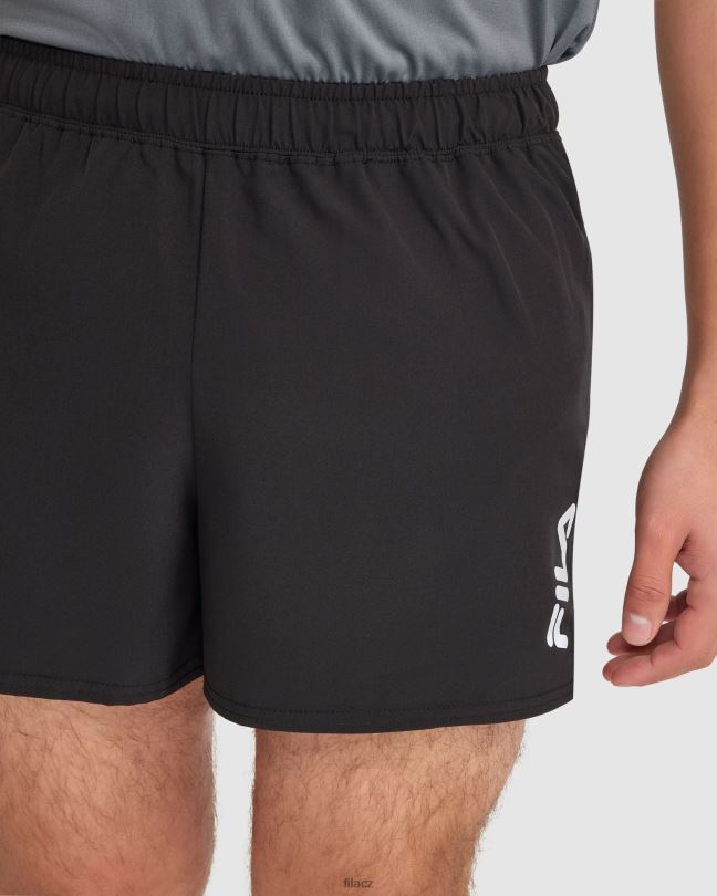 pánské caleb run short fila black 0668L2420 Černá FILA