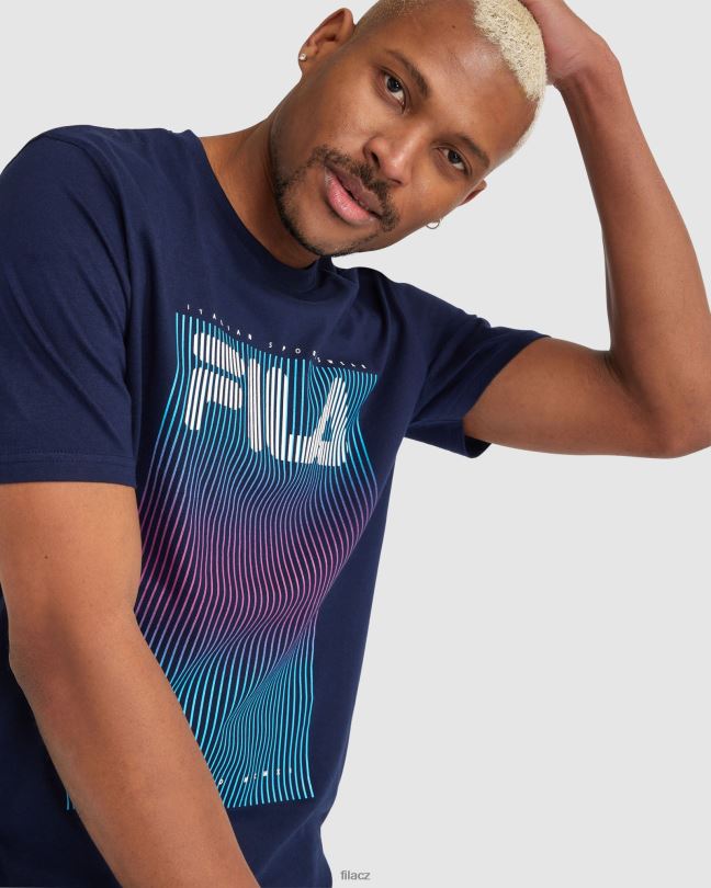 pánské cedrickové tričko fila navy 0668L2326 námořnictvo FILA