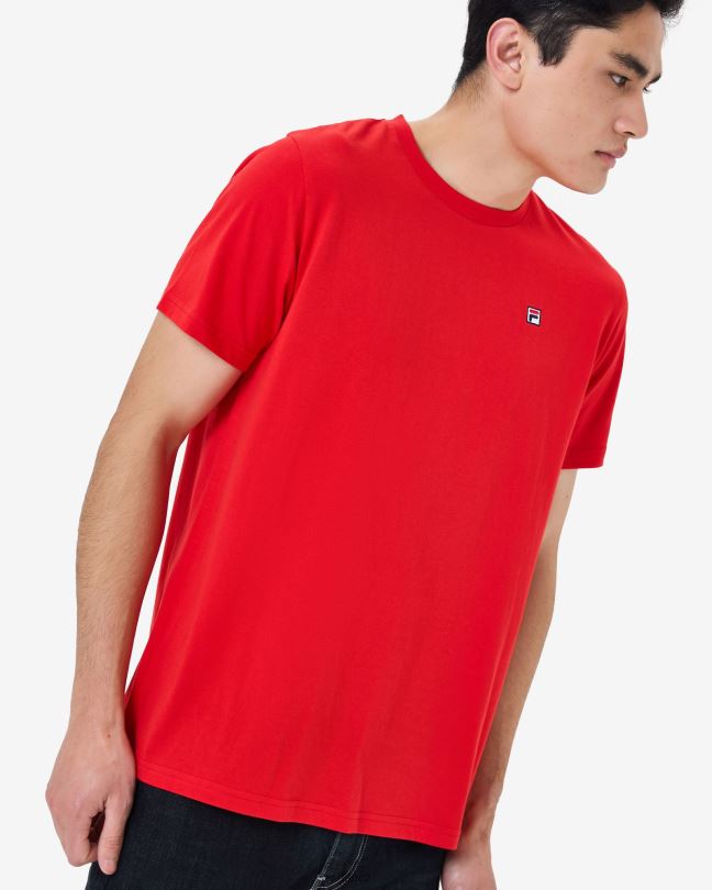 pánský odznak dědictví 2.0 tee red fila 0668L2561 Červené FILA