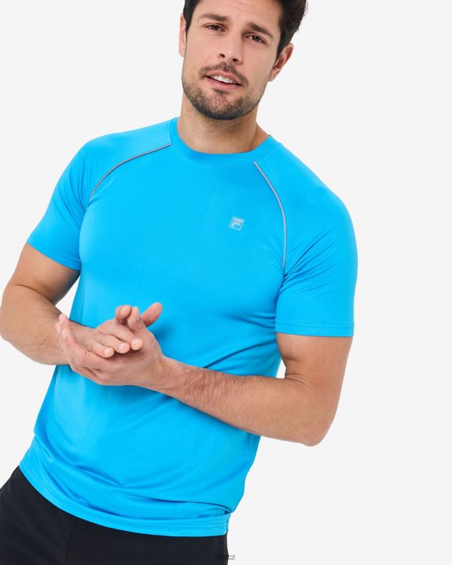pánské tričko Roen qdry aqua fila 0668L2573 aqua FILA