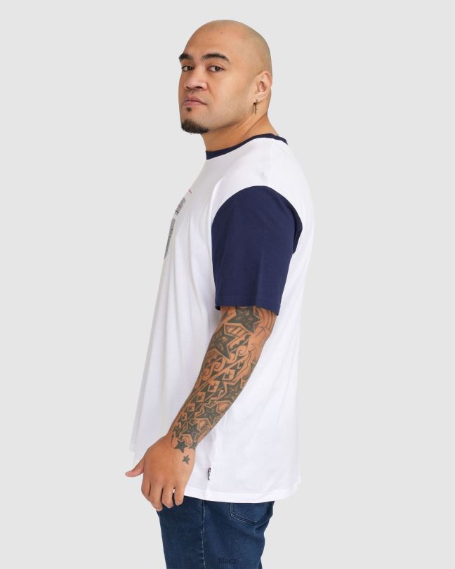 pánské tričko fila plus lennox bílé 0668L2365 bílý FILA