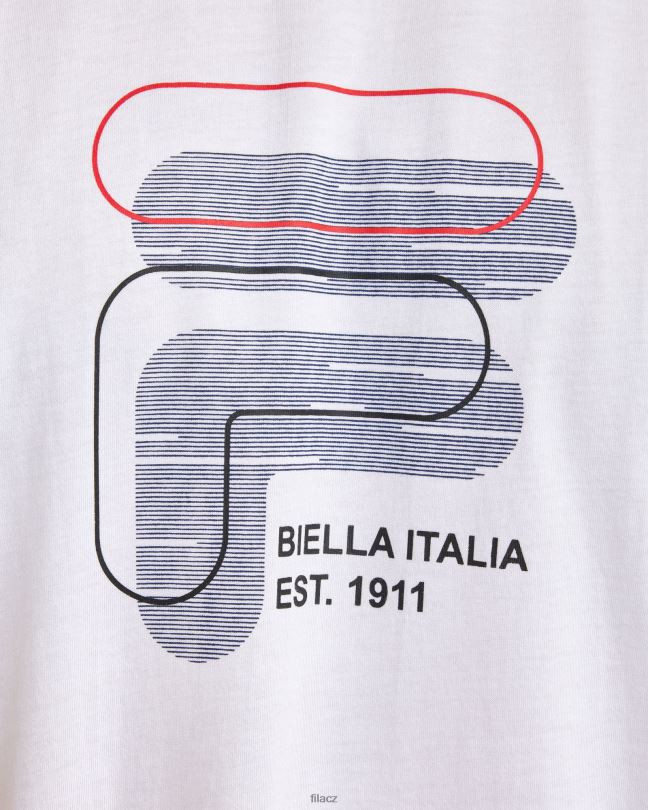 pánské tričko fila plus lennox bílé 0668L2365 bílý FILA