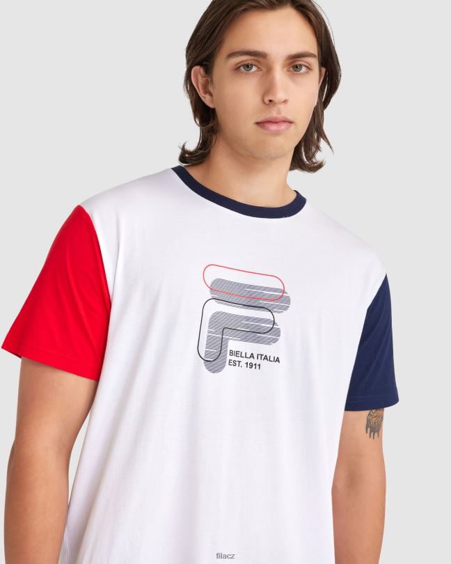 pánské tričko lennox fila bílé 0668L2378 bílý FILA