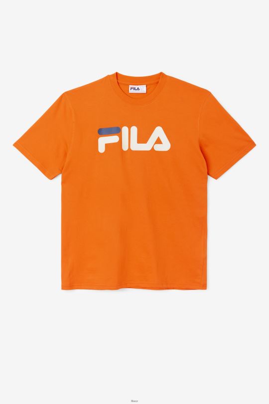 pánské tričko orel cherry tomato/stone/navy fila 0668L329 cherry rajčátka/peck/navy FILA