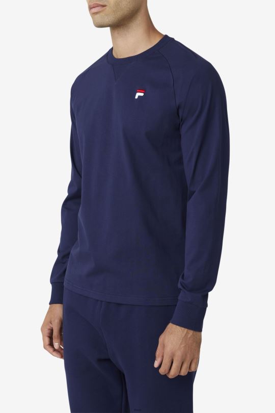peacoat fila flynn tričko s dlouhým rukávem 0668L291 peacoat FILA