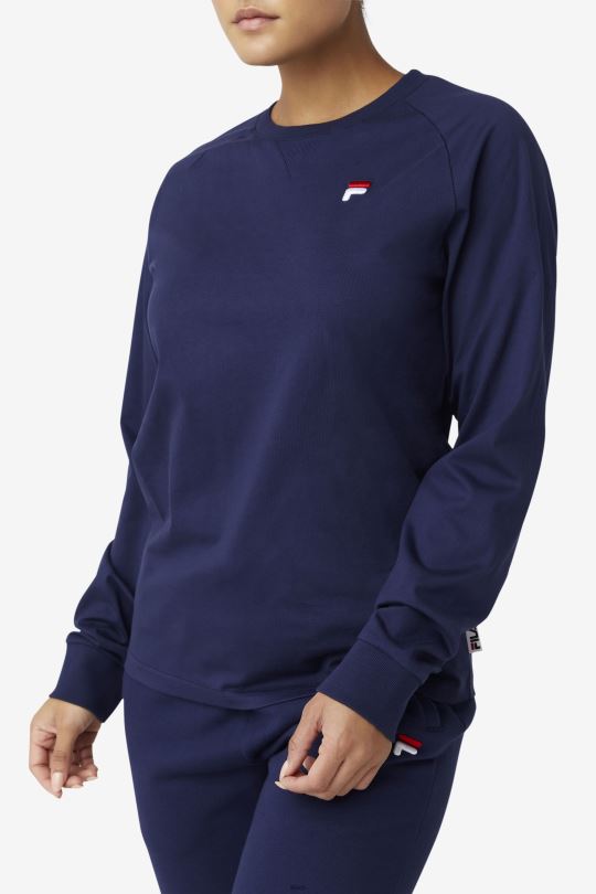 peacoat fila flynn tričko s dlouhým rukávem 0668L291 peacoat FILA