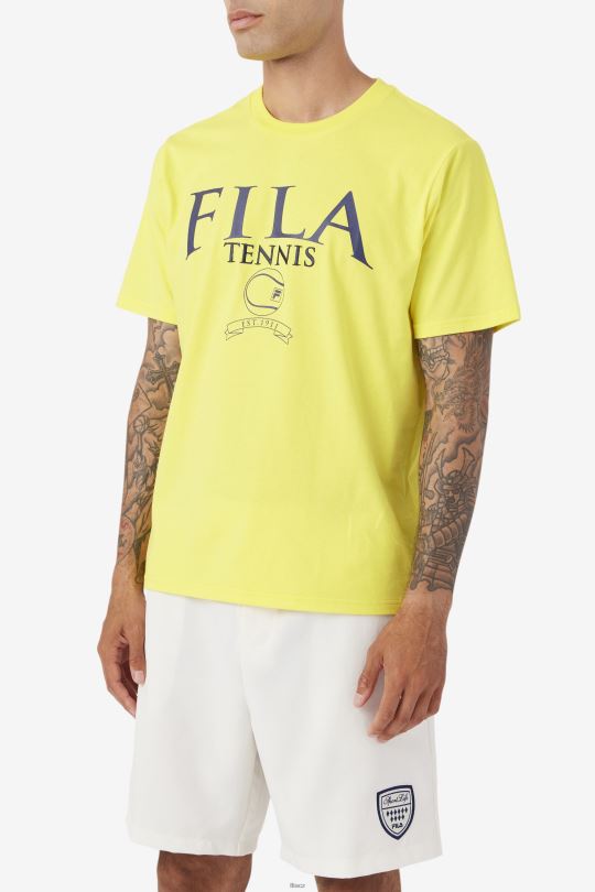 saran tričko fila žlutá/námořnická 0668L344 žlutá/námořnická FILA