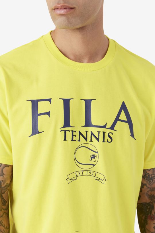 saran tričko fila žlutá/námořnická 0668L344 žlutá/námořnická FILA