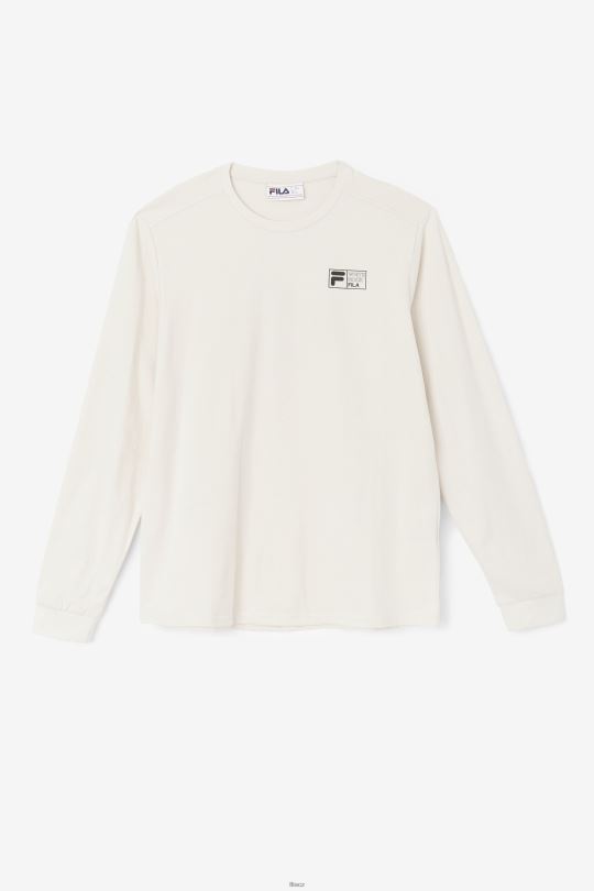 slaněné tričko s dlouhým rukávem fila bílé 0668L248 bílý FILA