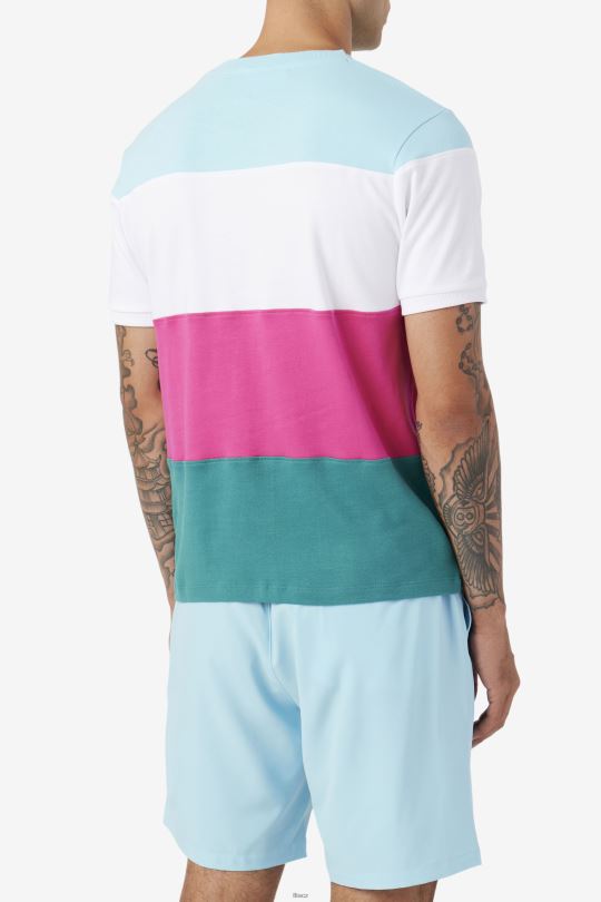 sloužit crew bílá/fialová/petit four fila 0668L323 bílá/fialová/petit four FILA
