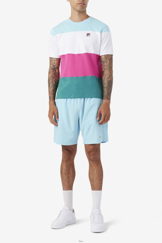 sloužit crew bílá/fialová/petit four fila 0668L323 bílá/fialová/petit four FILA