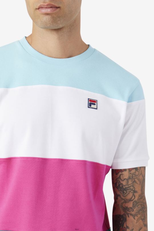 sloužit crew bílá/fialová/petit four fila 0668L323 bílá/fialová/petit four FILA