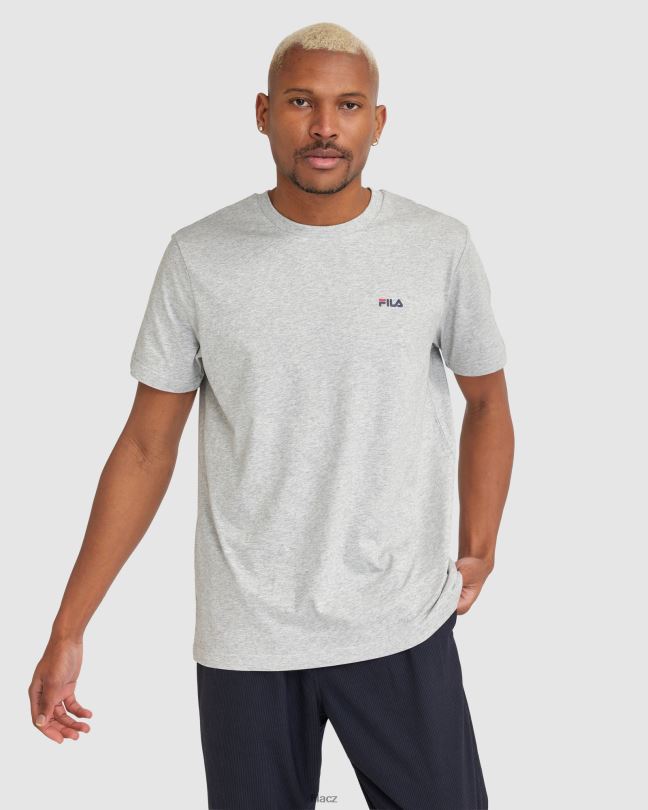 stříbrné unisex triko marle fila klasické 2 0668L2475 stříbrný marle FILA